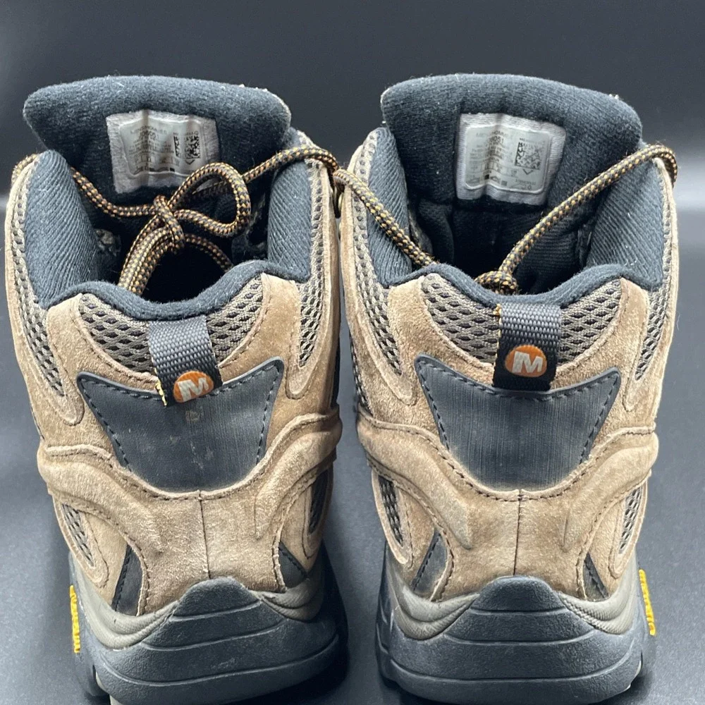 Merrell Moab 2 Mid Men's Size 7 Earth Brown Waterproof Trail Hiking Boots